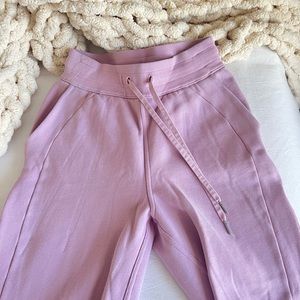Pretty light pink Lululemon scuba joggers